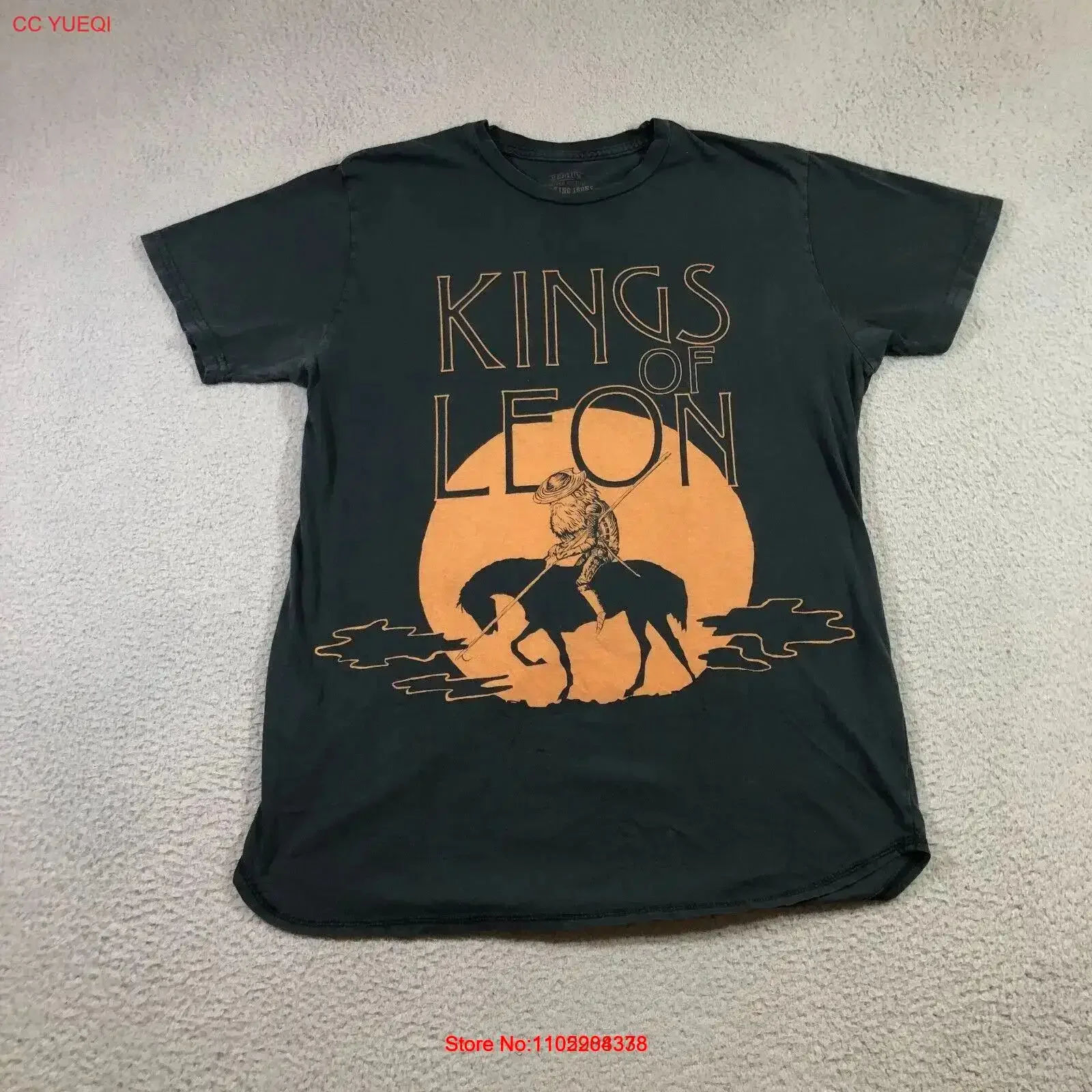 kings of leon T Shirt Mens M black faded vintage Washed streetwear homme Breathable Comfortable Unisex Slightly Stylish