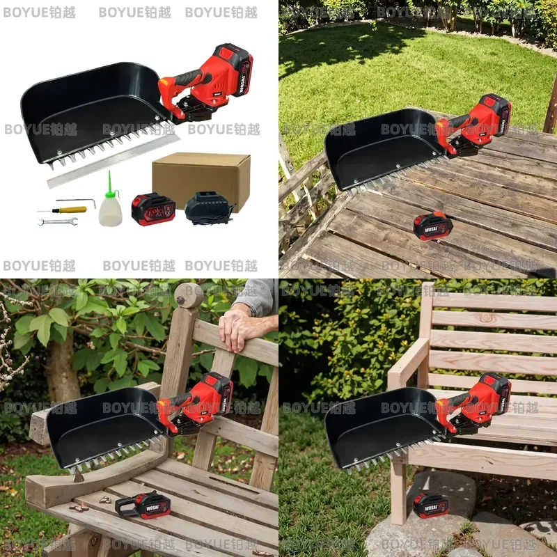 20V Cordless Hedge Trimmer Portable Lithium Battery Tea Picker Handheld Garden Shears DIY Grass Cutter Pruning Tool