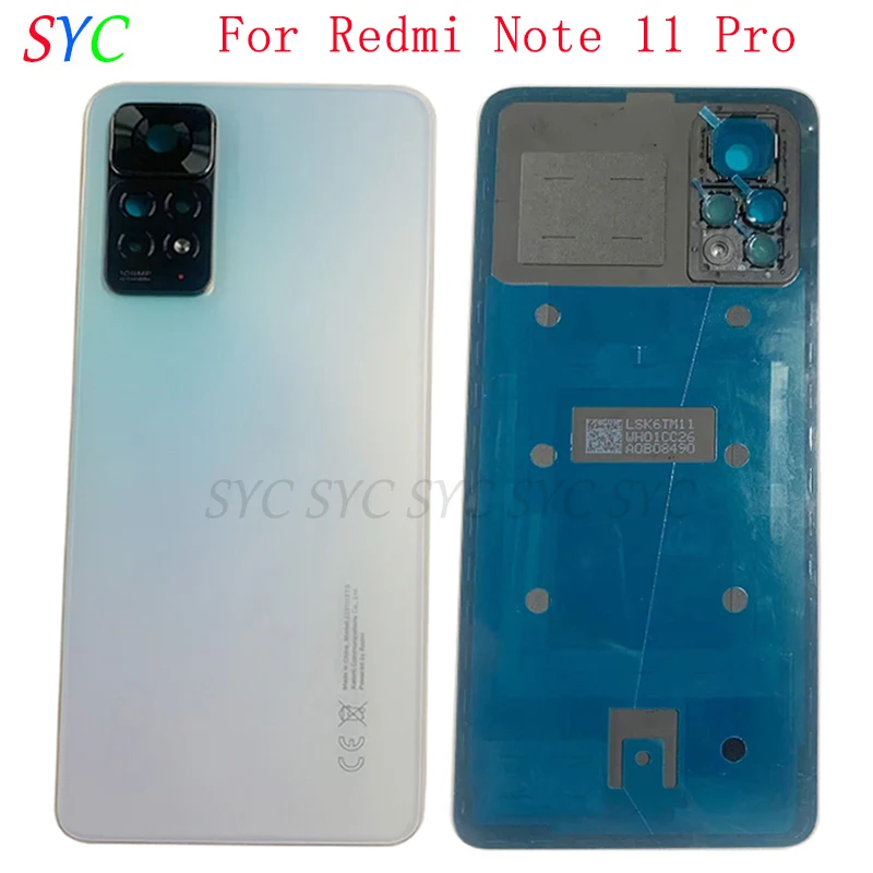 

Original Rear Door Battery Cover Housing Case For Xiaomi Redmi Note 11 Pro Back Cover with Logo Repair Parts