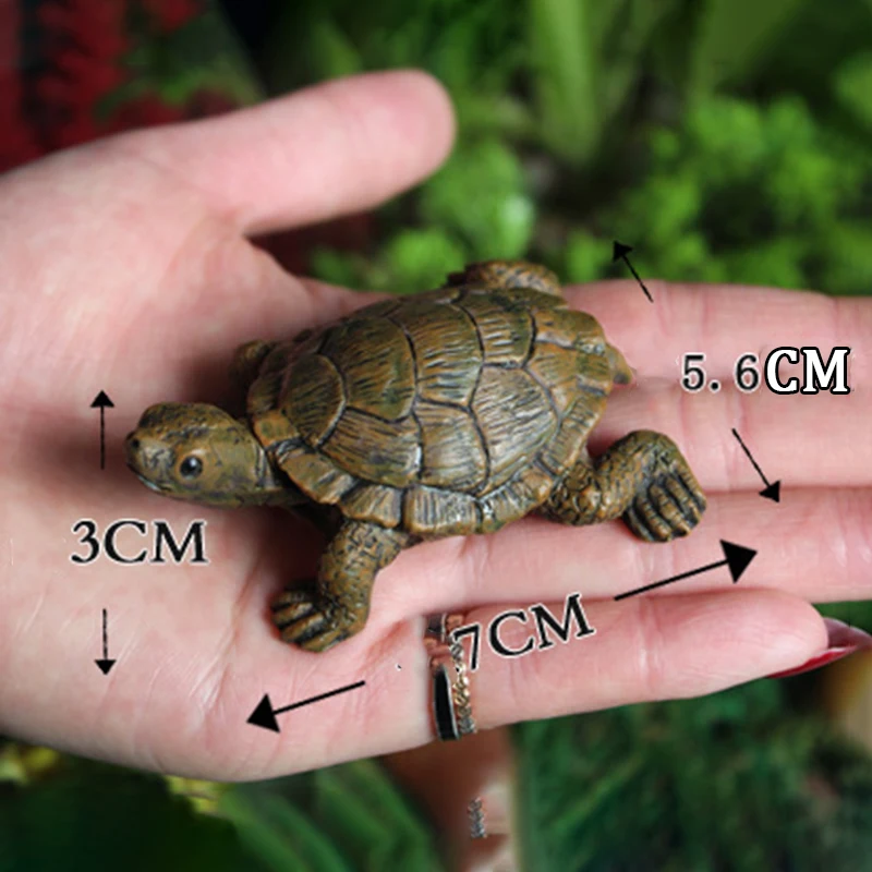 Turtle Figurine Animal Miniature Figures decoration animal statue resin craft