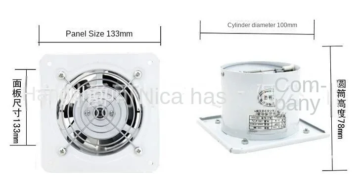 Вытяжной вентилятор 110 В для кухни и ванной комнаты с низким уровнем шума и энергосбережением