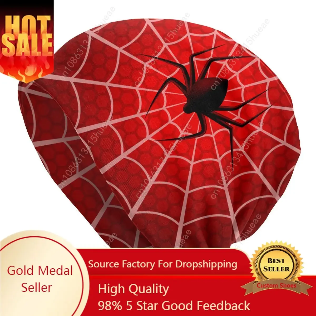 

Spider Web Slouchy Unisex Beanie Hats Men Women Hippie Knit Skullies Beanies Cap for Outdoor Ski