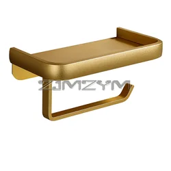 Aluninum Toilet Paper Holder Bathroom Wall Mount Wc Paper Phone Holder Shelf Towel Roll Shelf Accessories держатель туалетной бу