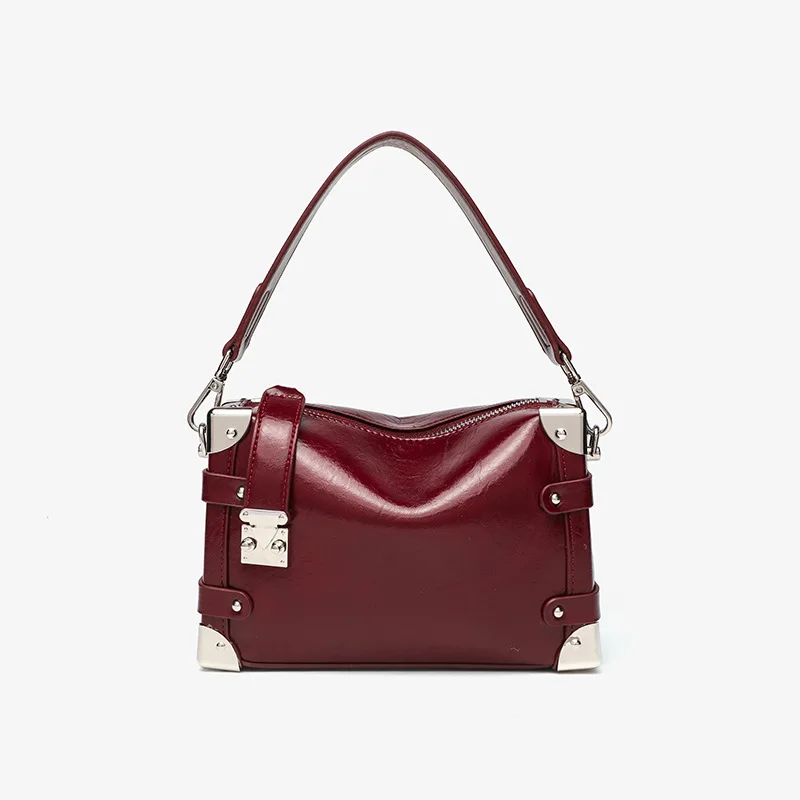 Women Small Square Bag Fashion Versatile Wide Shoulder Strap handbags Y2K Punk Portable Female One Shoulder Crossbody Bag