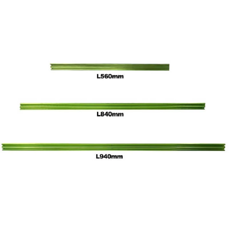 1 pair 560mm 940mm Green Track with screws for slide and fix quantum bars with radiator