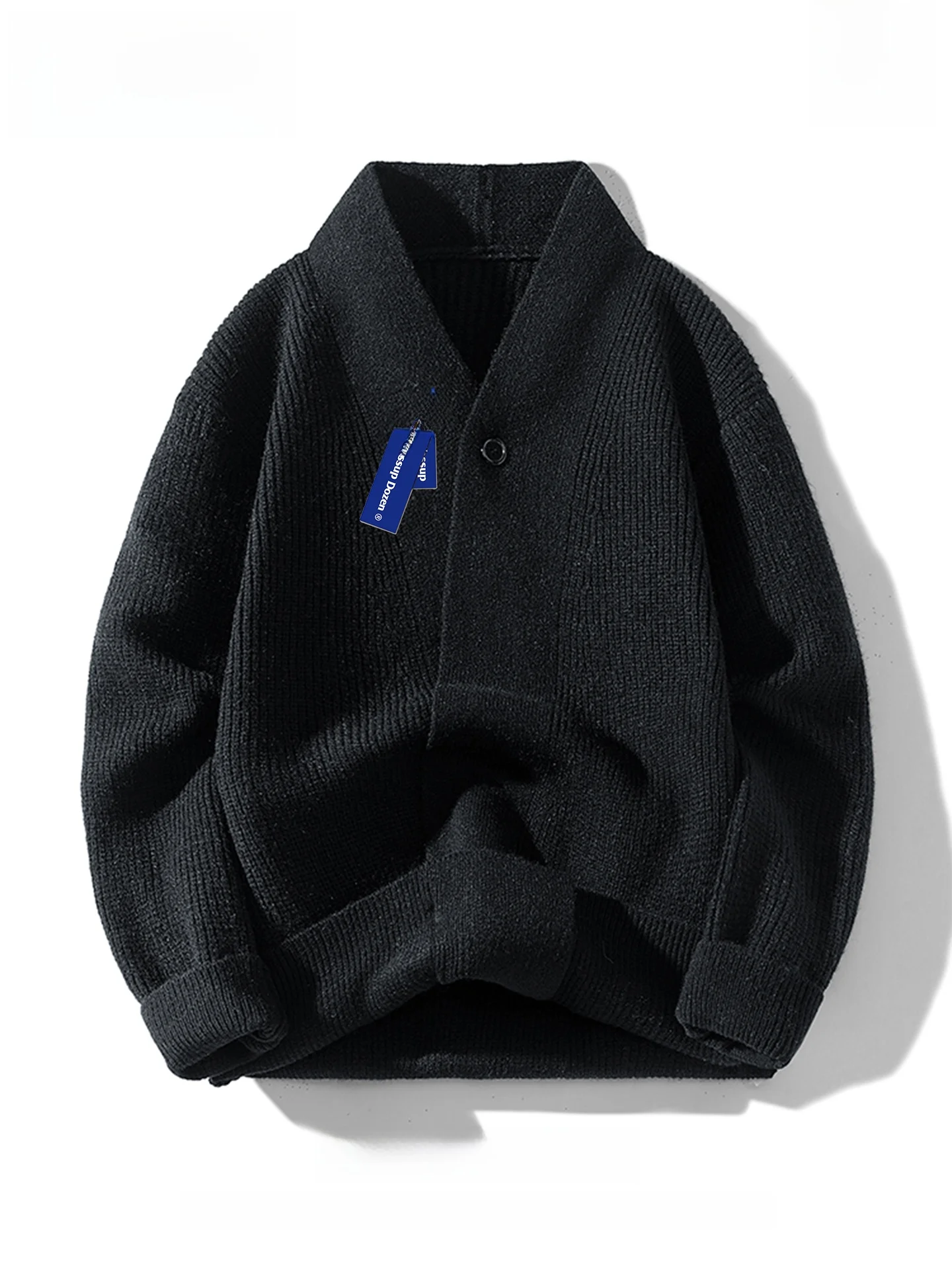 

Корейский мужской кардиган-свитер в стиле кэжуал, вязаная верхняя одежда для осени, удобный, теплый, с длинными рукавами