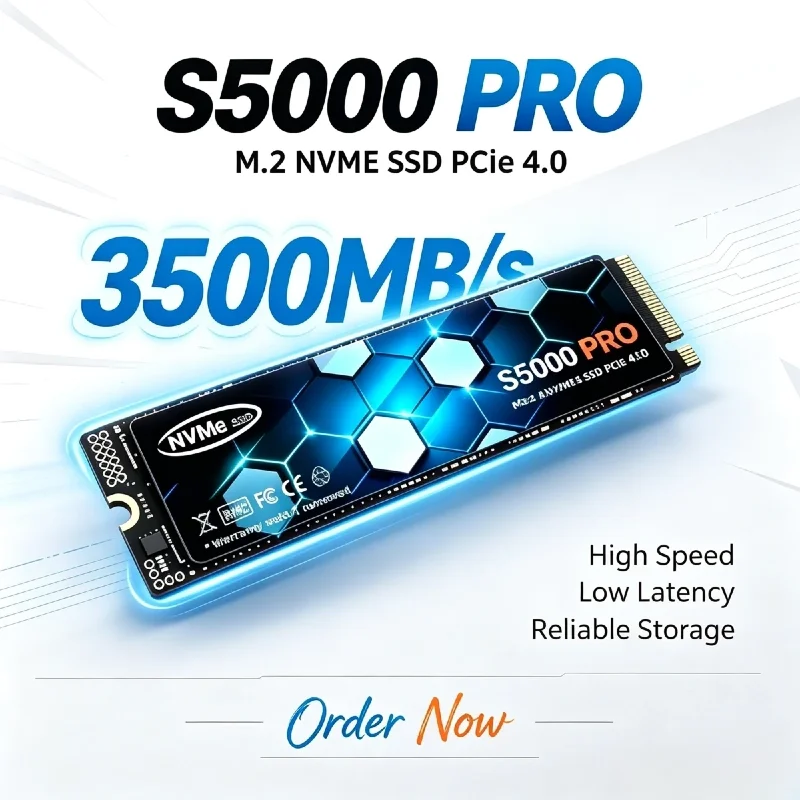 M.2 Nvme 4Tb Pcie 4.0 Ssd - SSD interne S5000 PRO M.2 NVMe