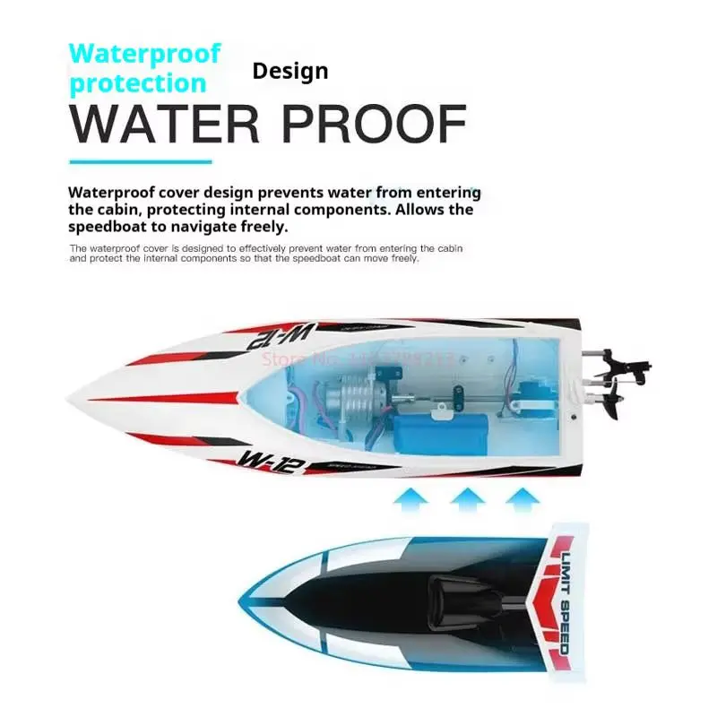 Remote Control Boat 912-A Simulation Remote Control High-Speed Boat 2.4g Charging Remote Control Speedboat Model