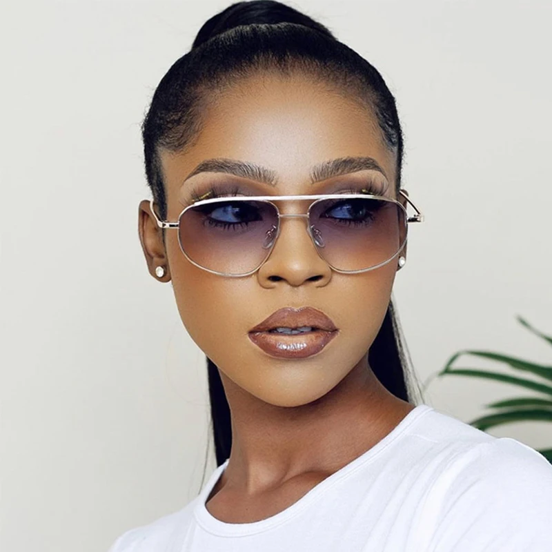Classic Metal Sunglasses Men 2025 Luxury Brand Design Trendy Square Sun Glasses Shades For Women UV400 Goggles
