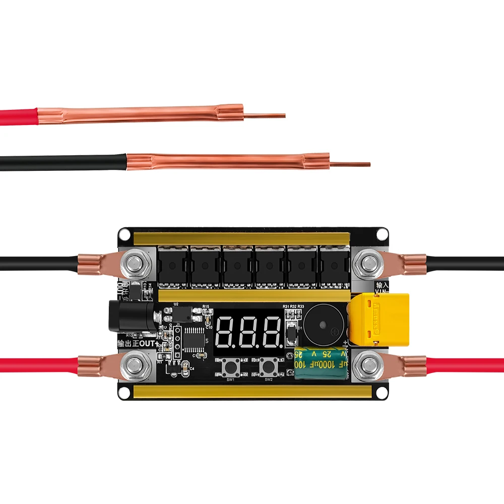 Kit de soldadura por puntos, soldador portátil de mano de grado 99, 12v, 2400a, bricolaje, 18650 baterías de litio