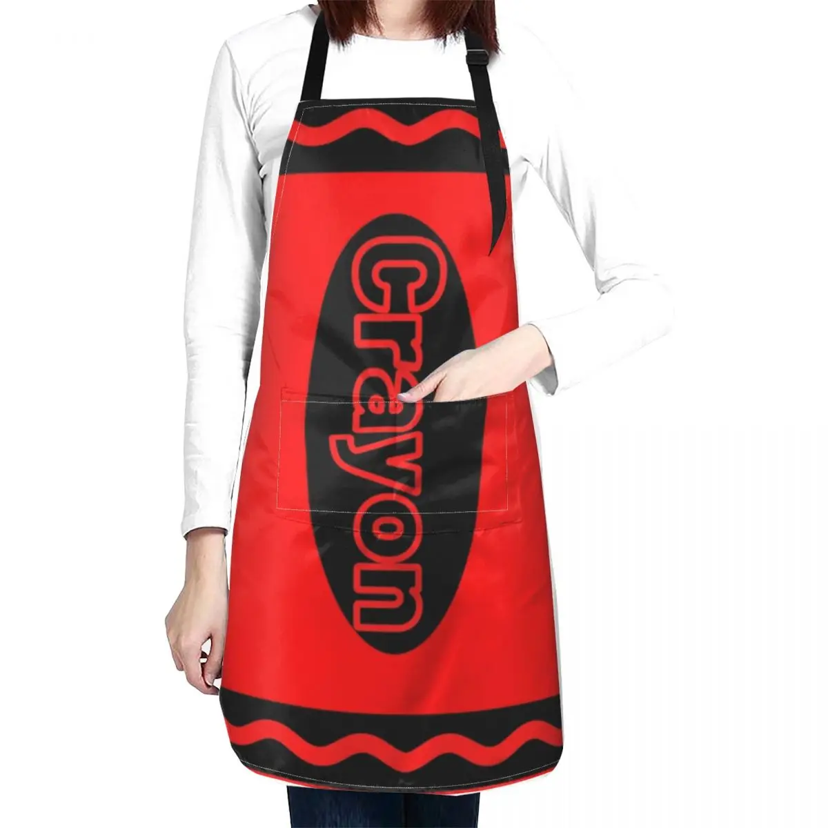 Red Crayon Box Halloween Crayon Costume Couples Group 2020 Essential Apron cleanings women's work Chef jacket men Apron