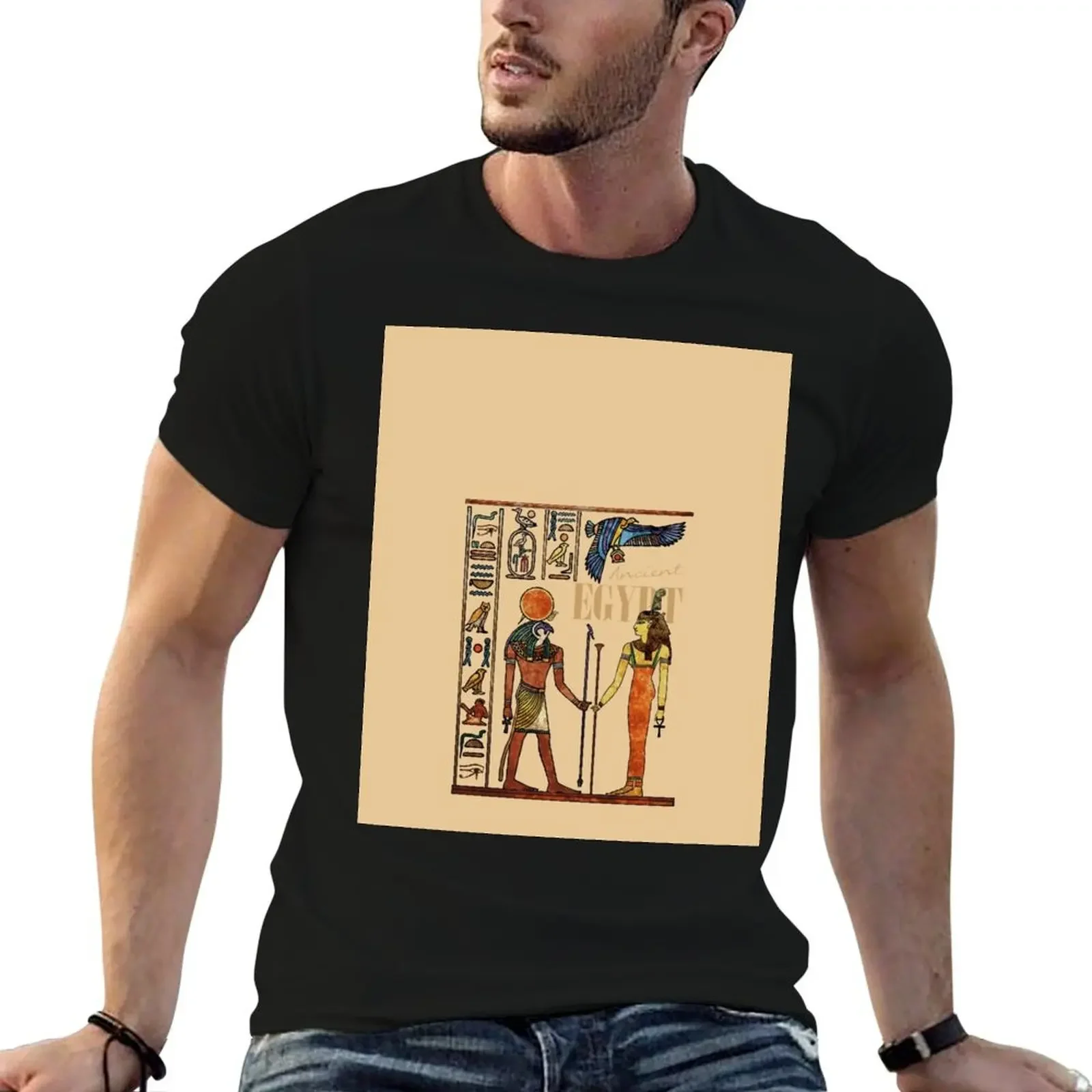 Ancient Egypt Antiguo Egipto T-Shirt blue archive blacks t shirts for men graphic