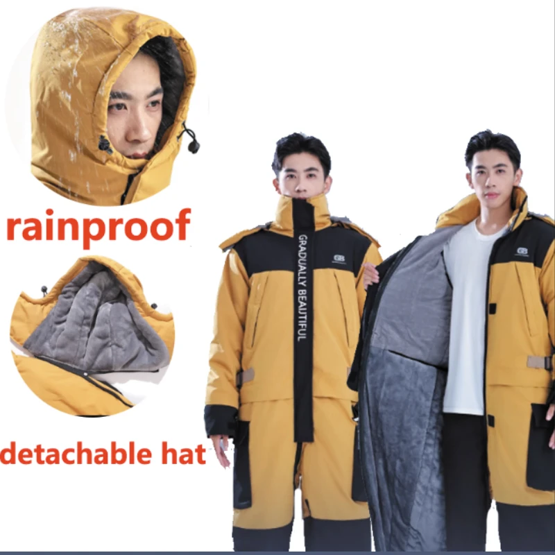 

Winter Motorcycle Riding Suit Velvet Jacket Waterproof Windproof Cold Resistant for Men Women motorcycle suit