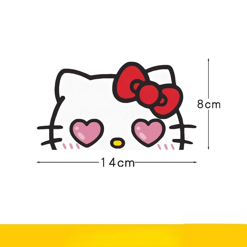 Kawaii مرحبا كيتي ملصق الديكور لطيف الكرتون خدش قناع خوذة ملصق السفر سطح المكتب اكسسوارات طالب هدية بالجملة #6