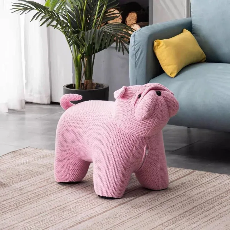 Dou Hundehocker Shapi gestrickter Kinderhocker kreative Wohnzimmer Ornament Cartoon Home Schuh