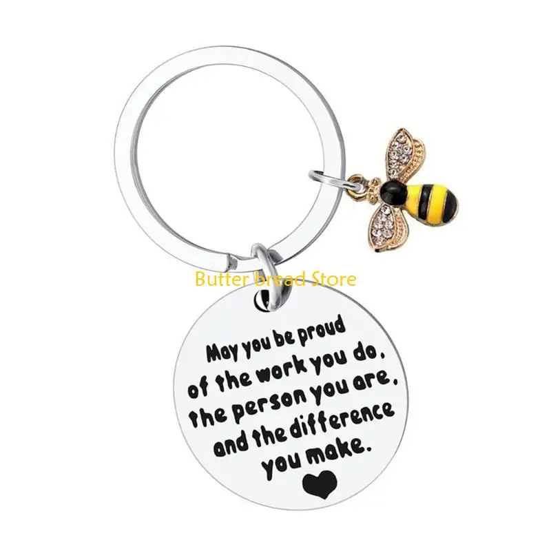 W89C 감사 키 체인 새겨진 글자 키링 키 링크 키 링