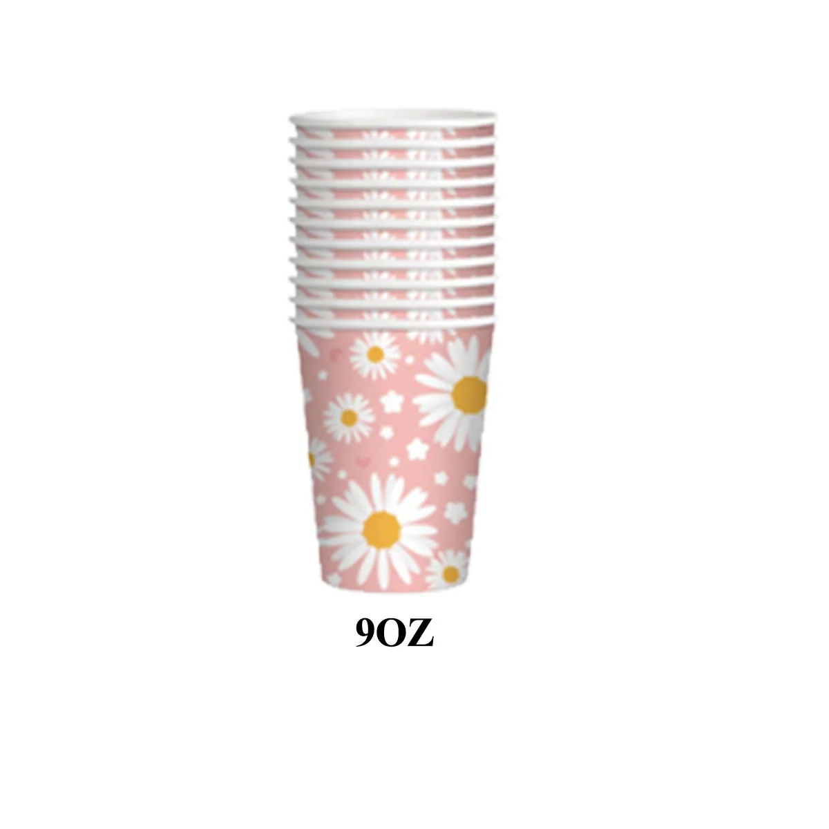 Artykuły urodzinowe Daisy Zestaw zastawy stołowej Bohemian Daisy Party Narcissus Pattern Jednorazowa zastawa stołowa