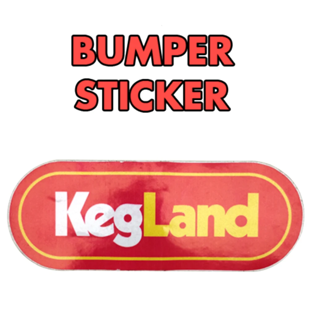 KegLand Bumper Sticker (Vinyl UV Fade Resistant)