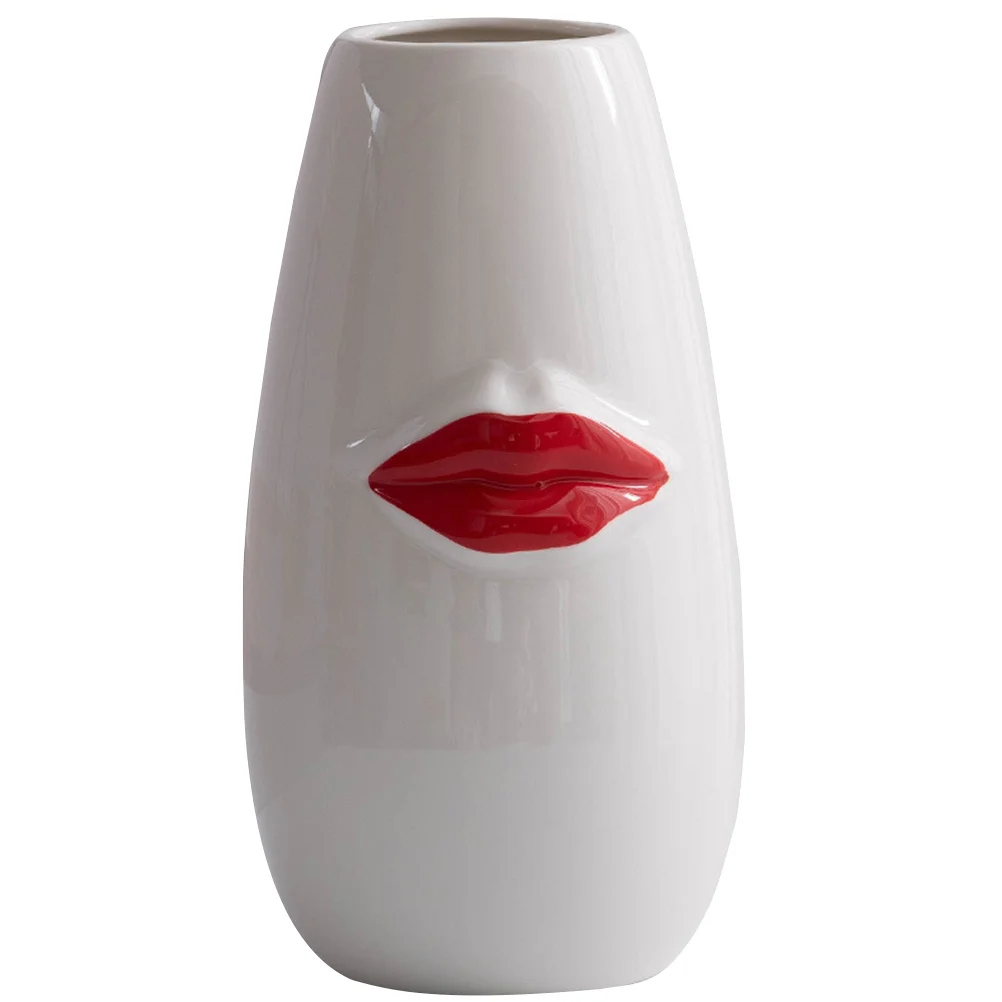 

Vase Ceramic Flower for Dining Table Centerpiece Porcelain Arrangement White Craft