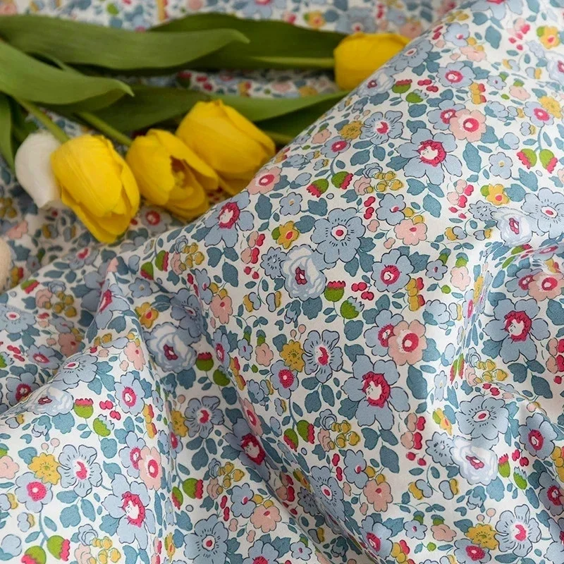 145x50cm 80S Like Liberty Cotton Fabric For Kids Baby Sewing Cloth Dresses Skirt DIY Handmade Designer Patchwork Half Meter 2022