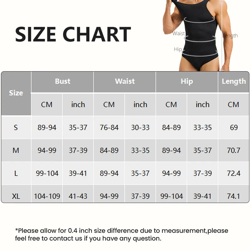 Men Slimming Shapewear Bodysuit Tummy Control Full Body Shaper Compression Sleeveless Undershirts