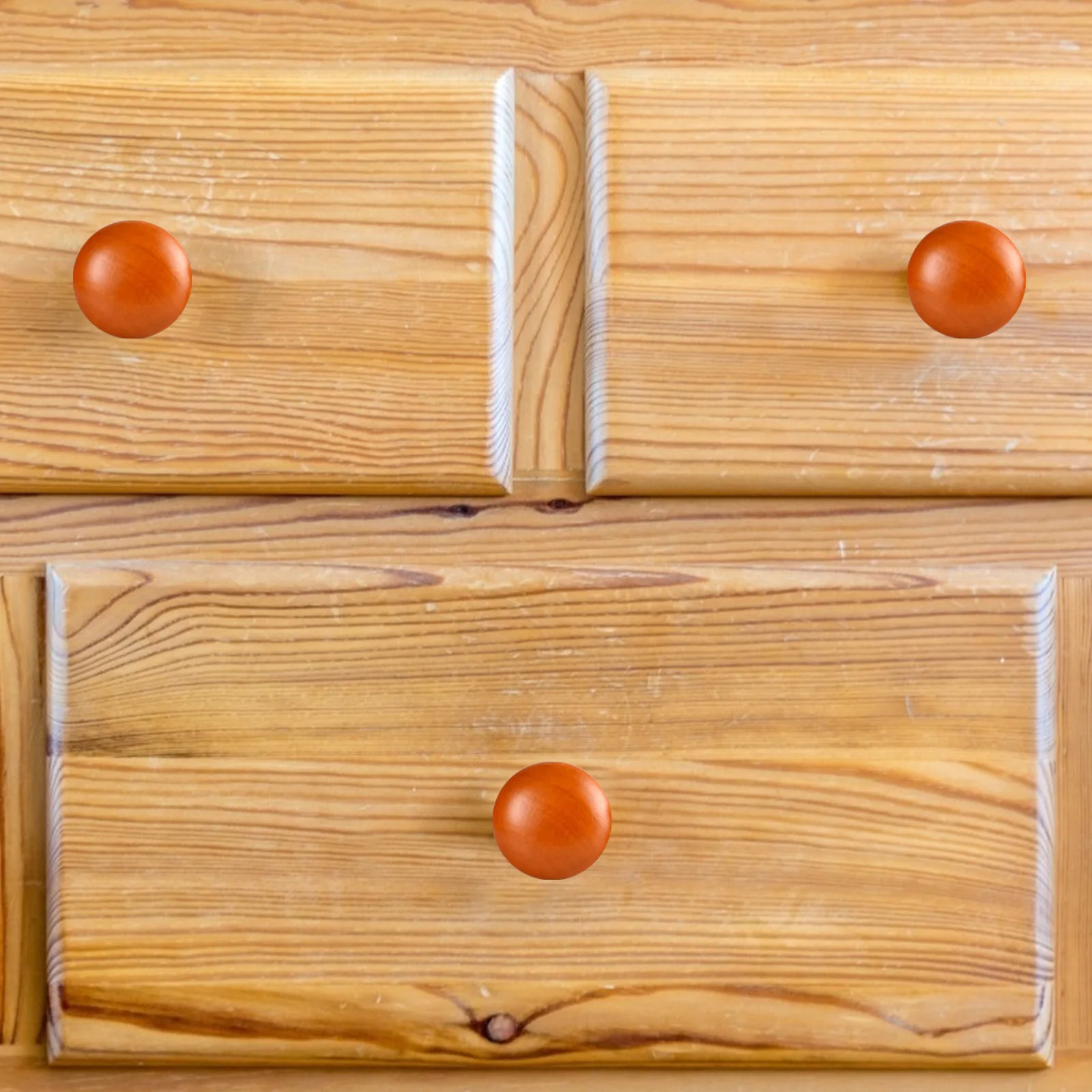 

4Pcs Mushroom Shaped Wooden Knobs Single Hole Furniture Handle Wardrobe Door Pulls