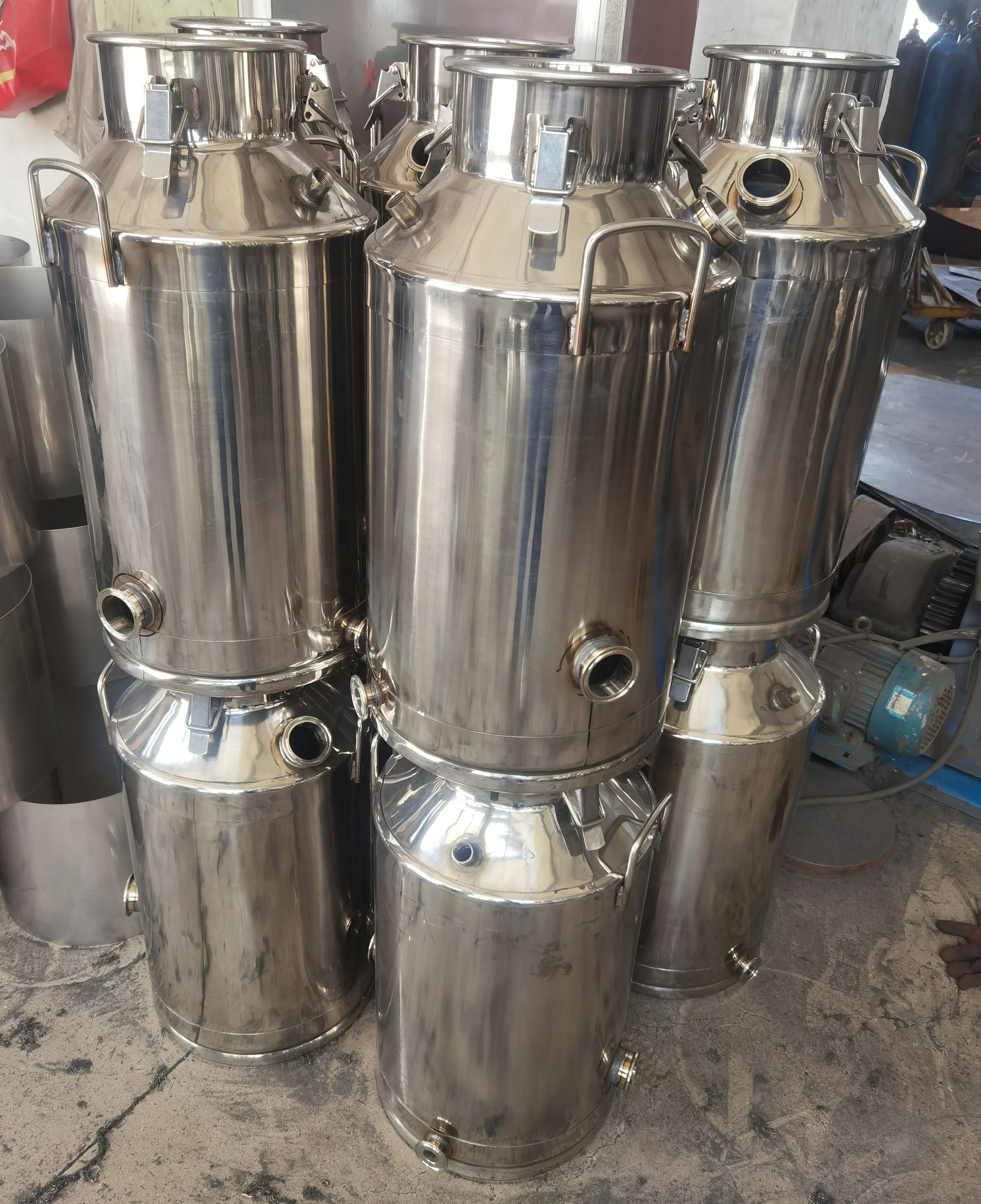 Stainless   Steel  alcohol  Distillation  Alcohol Distiller   Stiller  Milk  Bucket   boiler  Tank