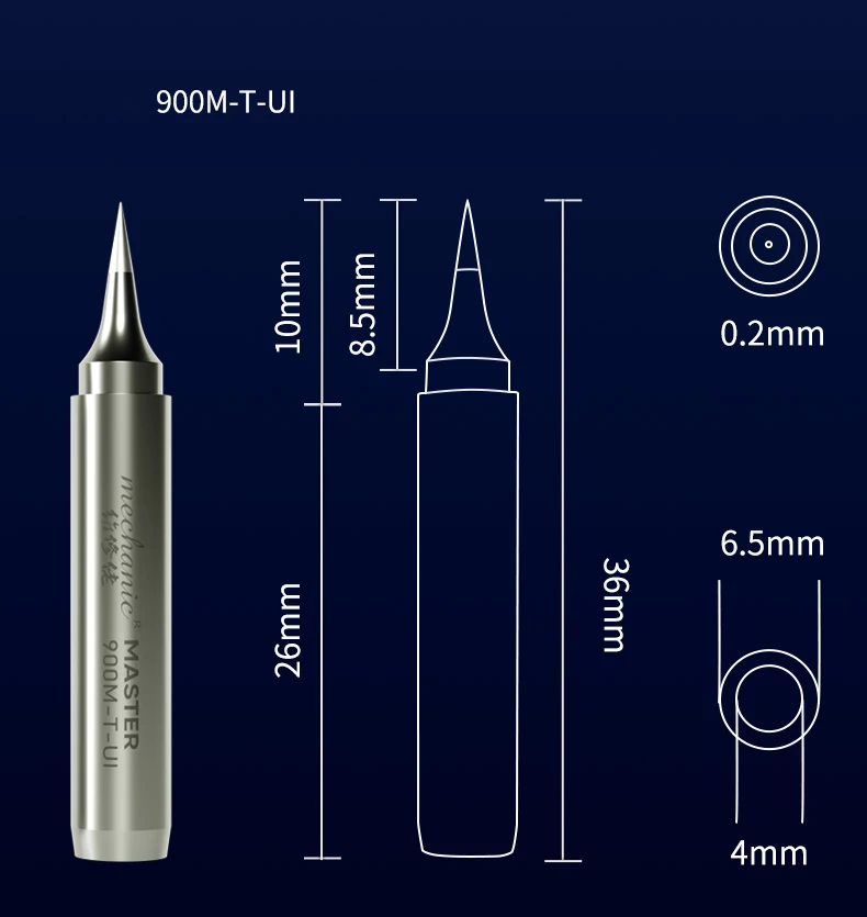 Soldering iron tip MECHANIC 900M-T-UK 900M-T-US 900M-T-UI  flying line Soldering iron tip Lead-free environmental protection