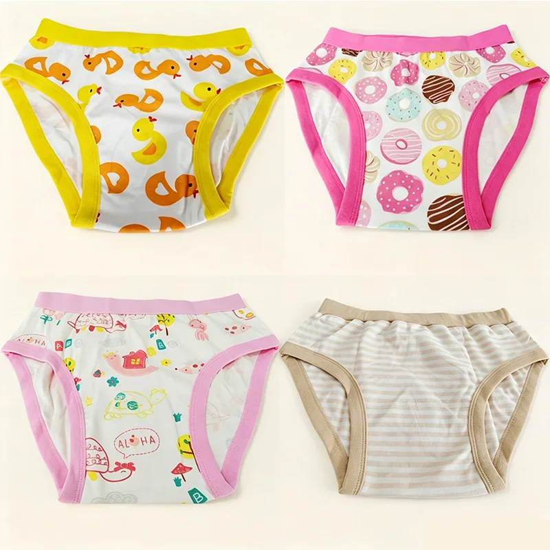 Adult Brief Cotton Cartoon Pattern ABDL Diaper Panties Study Pants Couple Underwear DDLG Training Underpants Unisex