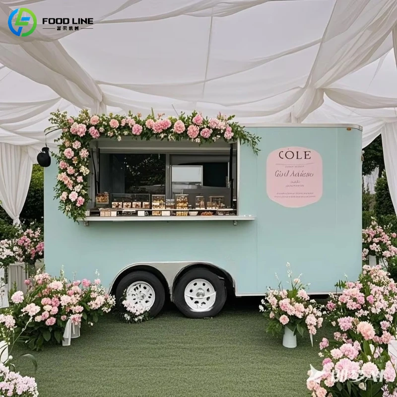 Customized High Performance Mobile Food Truck Safe and Reliable Food Trailer for Long Term Business Use
