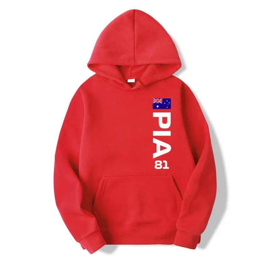 أوسكار بيستري 81 سائق شعار فريق السباق الرجال هوديي ربيع الخريف الذكور البلوز جديد عادية الرياضة المرأة البلوز الملابس القمم