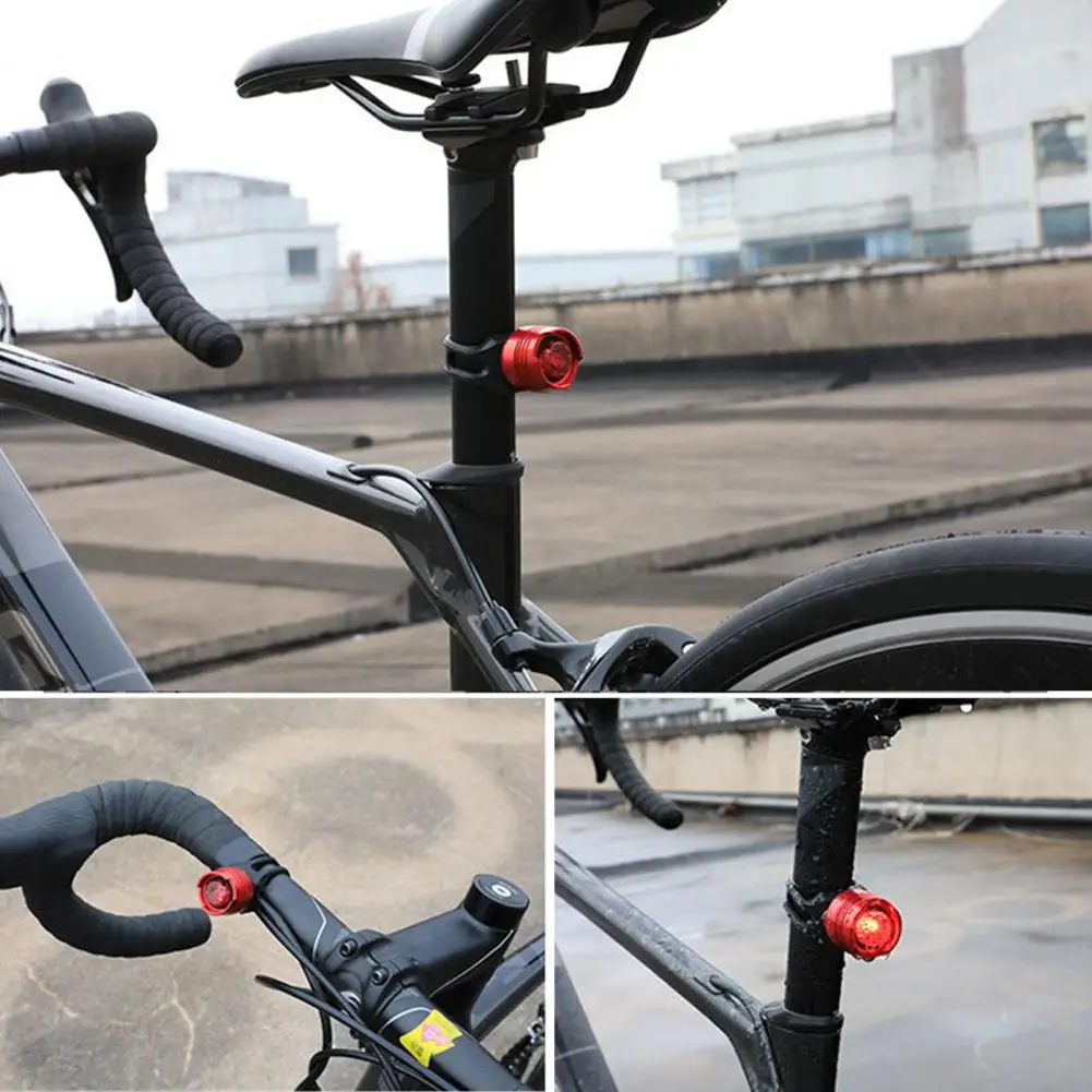 Bicycle Taillight High Brightness Waterproof Multiple Lighting Modes Simple Installation Bike Safety Warning Tail Light