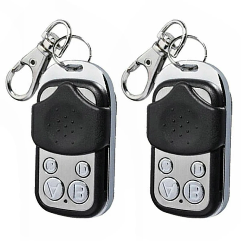 2x Universal Cloning Remote Control Key Fob for Car Garage Door Electric Gate