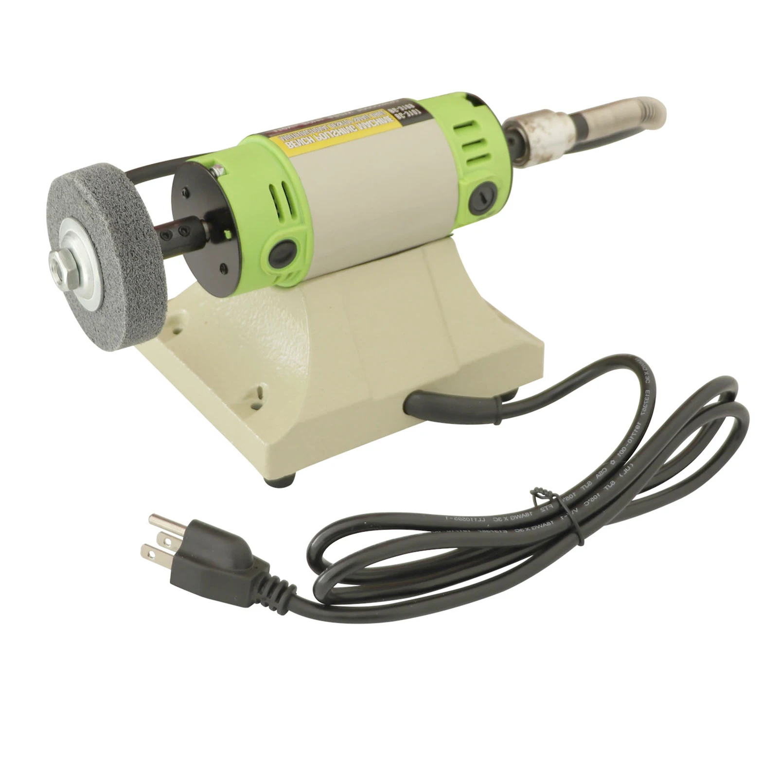 480W Polisher Machine Bench Buffer Polisher Adjustable Speed Polishing Machine Dental Bench Lathe Machine Motor Grinding Machine