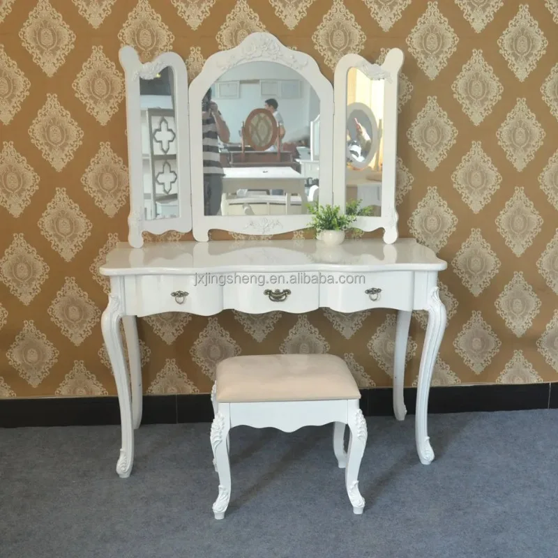 Commode Shabby Chic, meubles de chambre à coucher, commode blanche