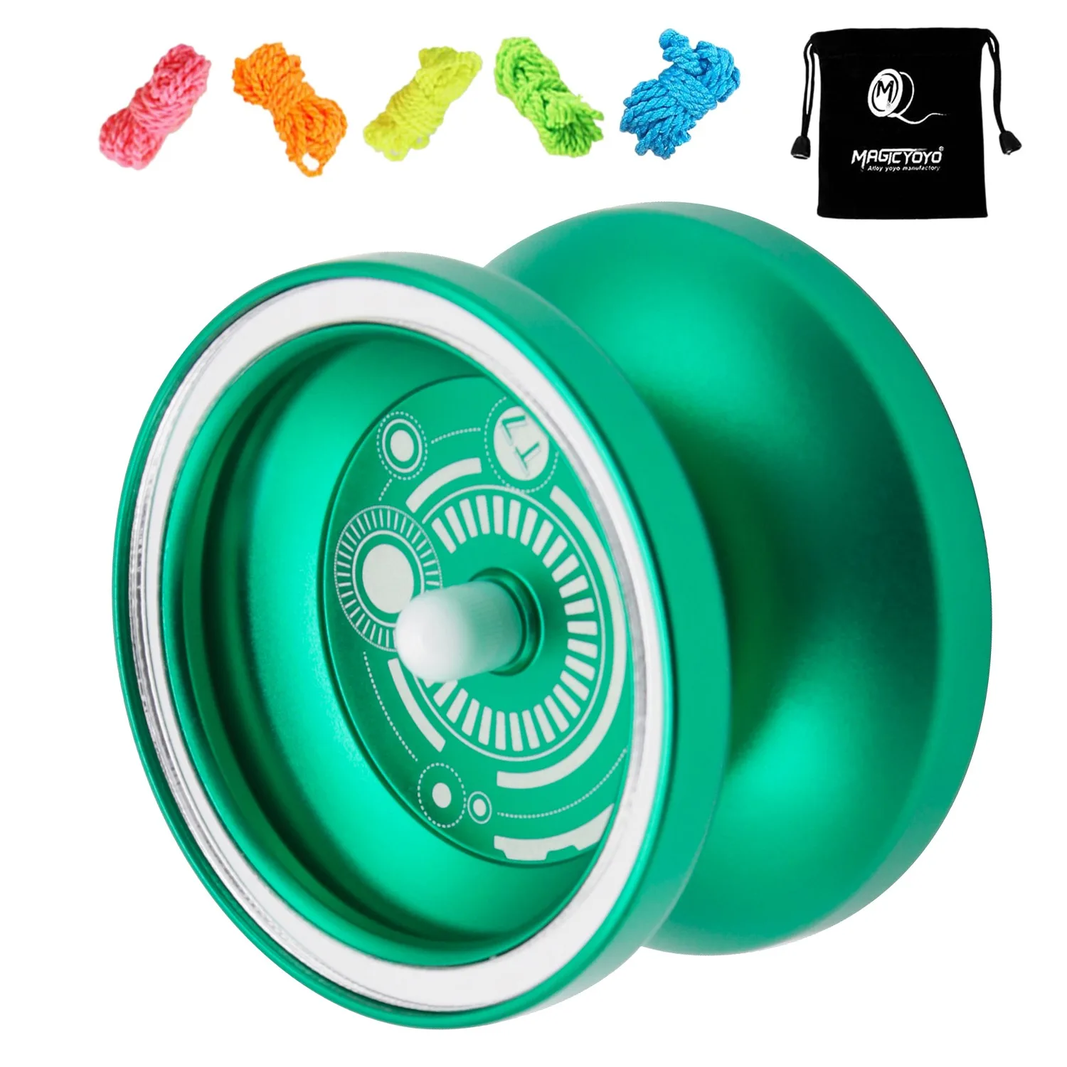 

MAGICYOYO Responsive Yoyo T7,Metal Aluminum Yo Yo Professional Yoyo for Kids Beginner with Bag and 5 Replacement Yoyo Strings