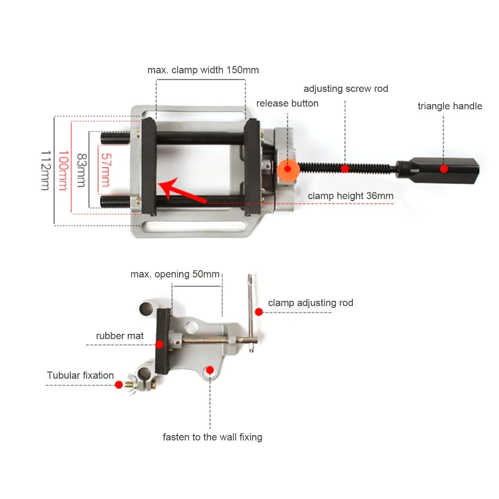 Рисунок 2 - быстроразъемные сверлильные тиски