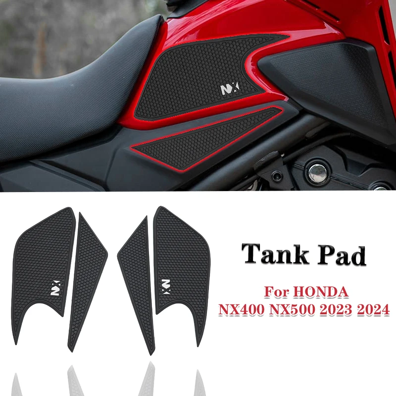 

NX400 2024, нескользящая боковая накладка на топливный бак для мотоцикла, резиновые накладки на бак, защитные наклейки для HONDA NX400 NX500 nx400 nx500 2023