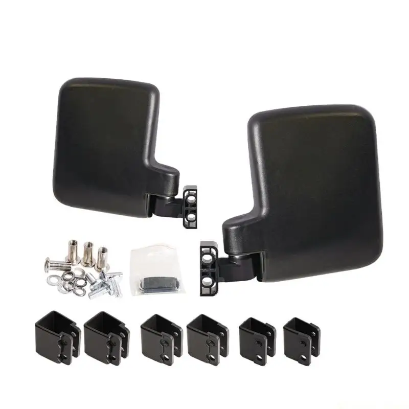 31BE Golf Cart Side Mirrors Universal Folding Rearview Mirror Replacement Wide Angles Golf Cart Rearview Mirror Easy to Use