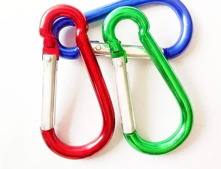 Wholesale 60mm gourd carabiners custom metal mountain climbing mini safety hooks carabiners for outdoor camping hiking