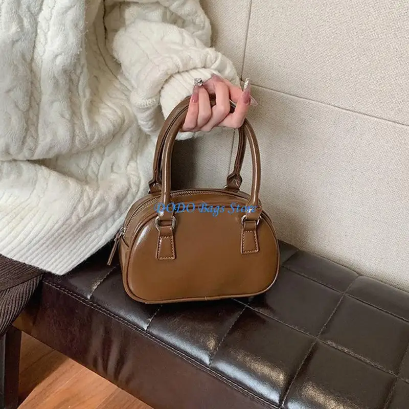 

2024 PU Leather Bag Handbag Versatile Shoulder Bag for Girl Women Vintage Tote
