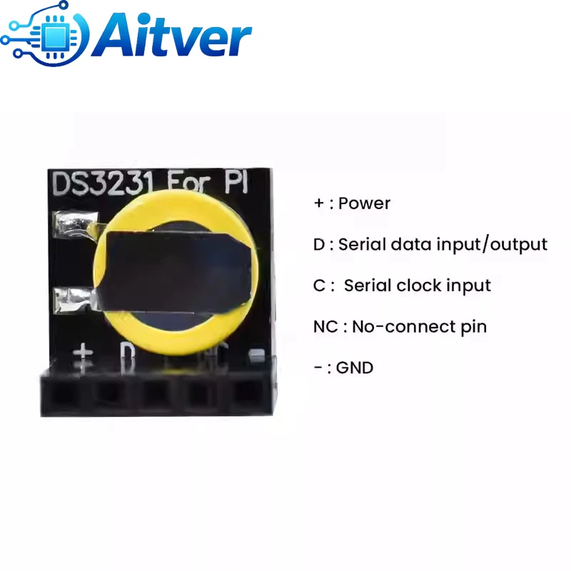 DS3231 High Accuracy RTC Module 3.3V 5V Real Time Clock for Arduino Raspberry Pi ESP32 DIY Projects image 2