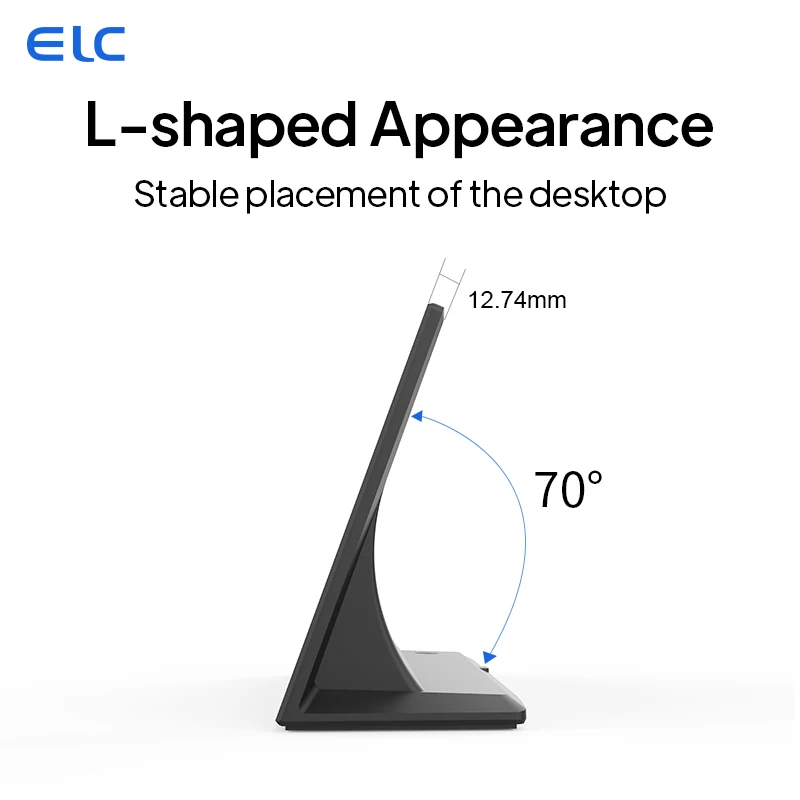 ELC 2024 WL1716T Android 11 Tablet RK3566 L على شكل WiFi POE RJ45 2GB سطح المكتب اللوحي حامل للاستخدام التجاري