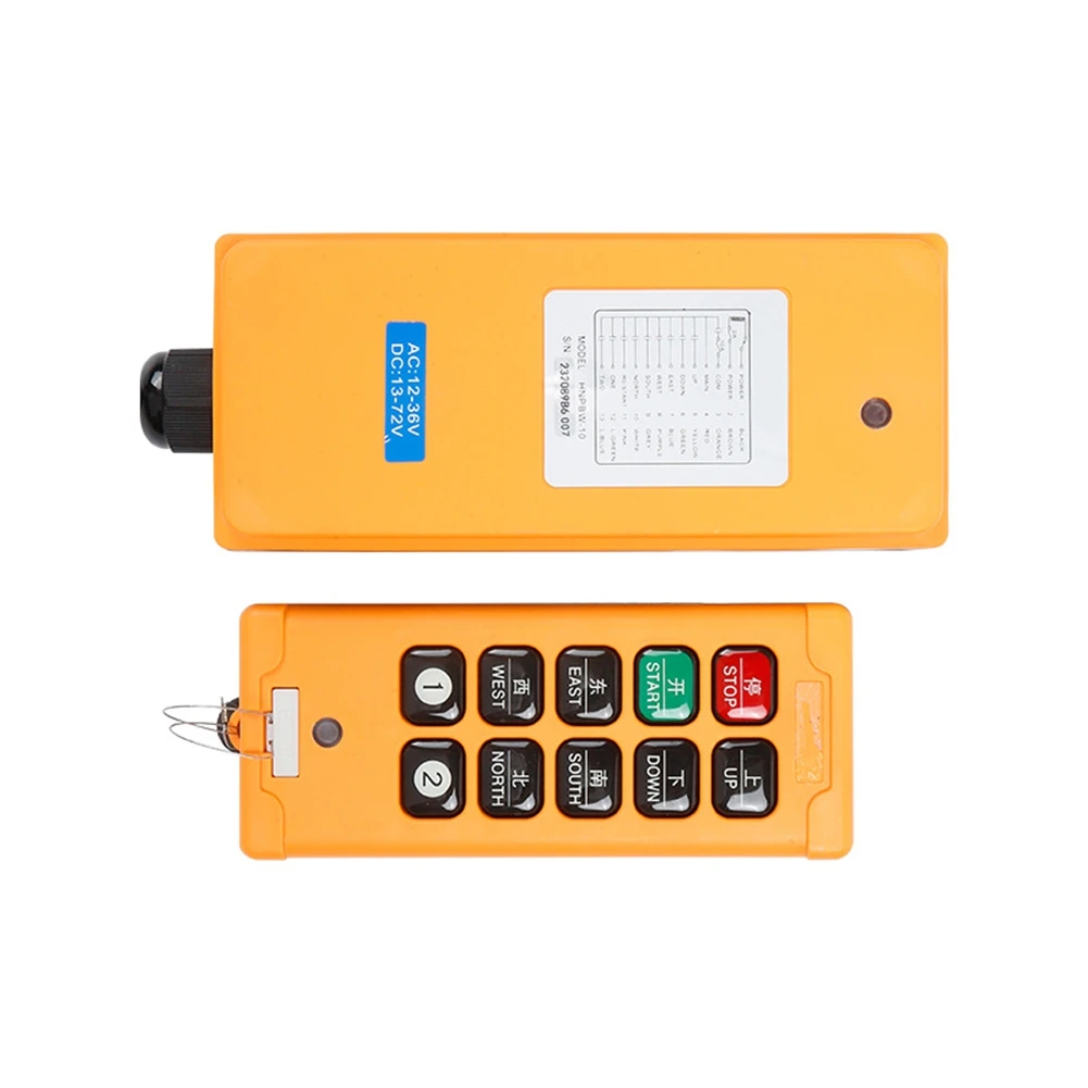 AAA87 Промышленный беспроводной кран, радиосистема дистанционного управления, 1 передатчик, 10 каналов, 1 скорость, подъемник, дистанционный переключатель