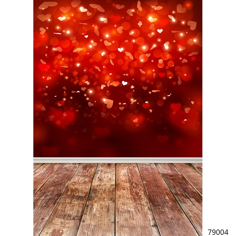 Nitree 발렌타인 데이 사진 배경 소품 스파클 웨딩 러브 하트 벽 및 바닥 사진 스튜디오 배경 VS-95