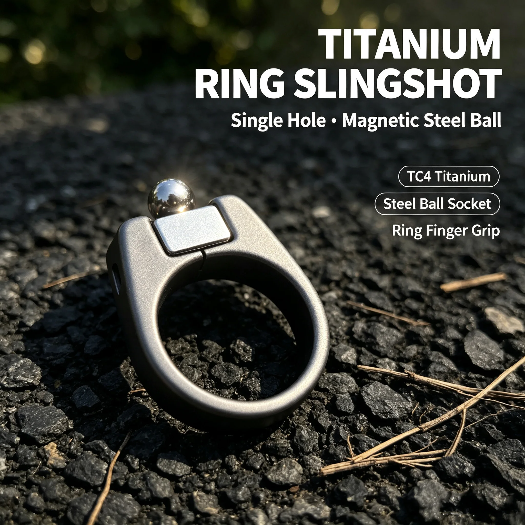 Garden Gloves - Magnetische vingerring met rechthoekige magneet, verkrijgbaar