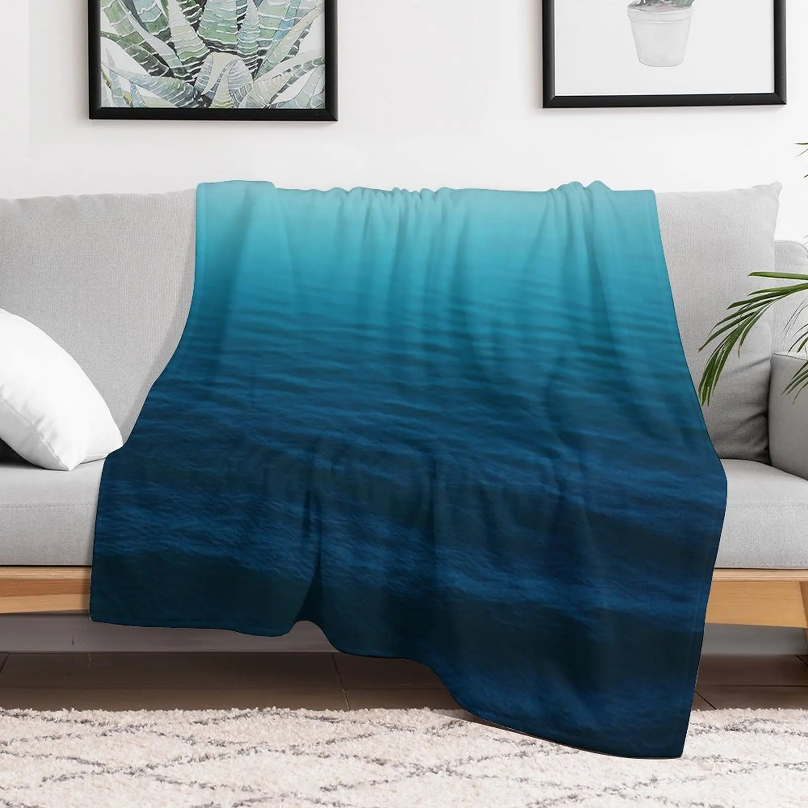 

Deep Blue Throw Blanket warm winter Flannel heavy to sleep Blankets Sofa Decorative Throw Thermals For Travel Blankets