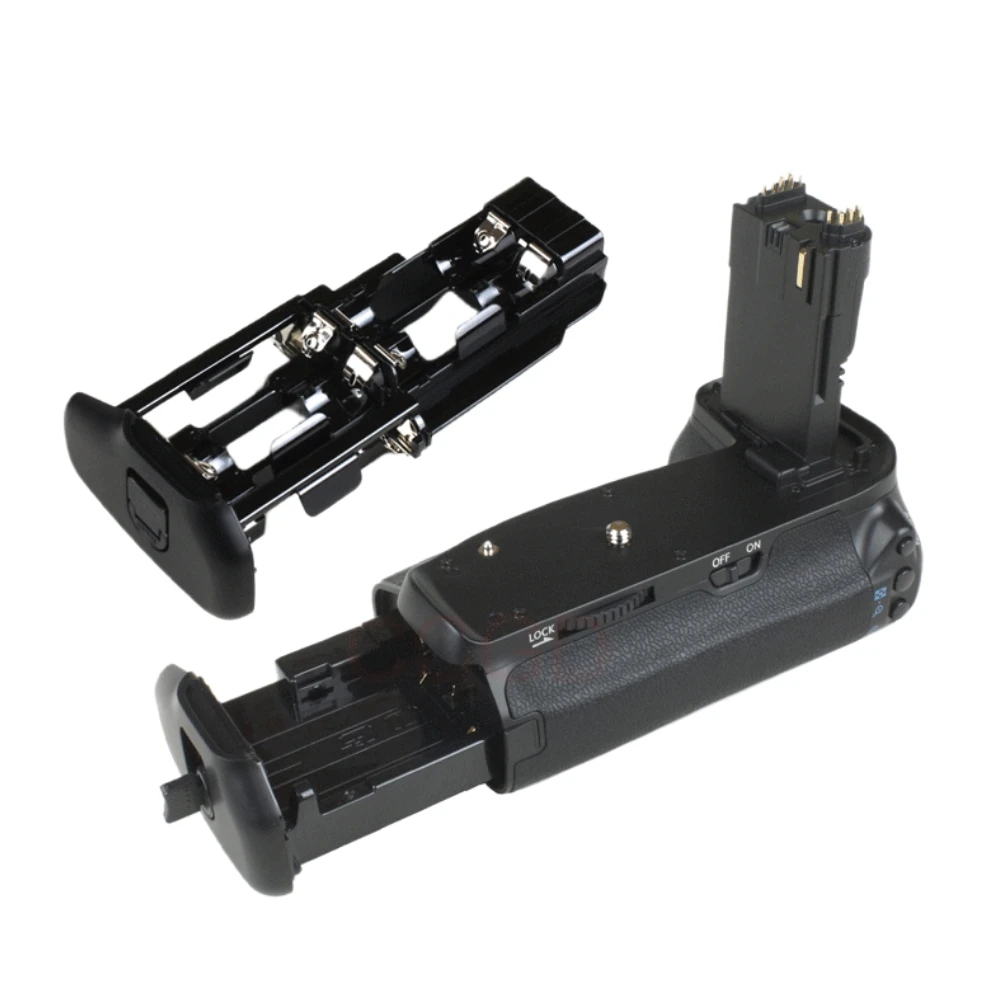 Battery Grip Pack holder for Canon EOS 70D 80D 90D DSLR Camera LP-E6 Replacement Power as BG-E14