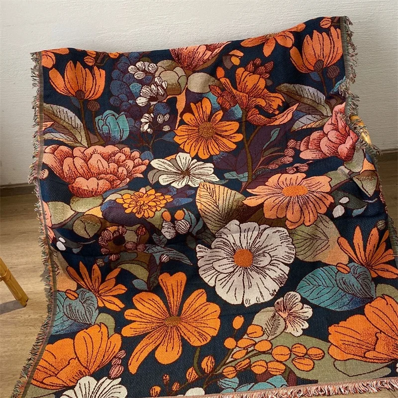 

oil painting style single sofa towel blanket tiger chair decorative cover retro rocking chair sofa cush 빈백쇼파 충전제 포함 빈백 쇼파