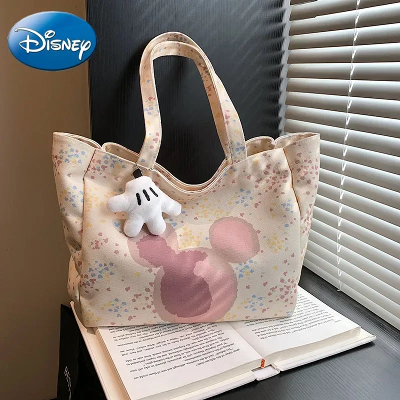 Disney Mickey New Fashion High Quality Handbag Cartoon Casual Versatile Large Capacity Women\'s Shoulder Bag